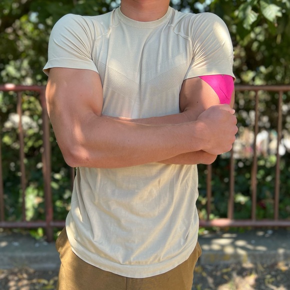 ALPHALETE MEN NUDE BEIGE WORKOUT T SHIRT WORKOUT GYM SHIRT LIGHTWEIGHT GYM SPORT - Picture 7 of 16